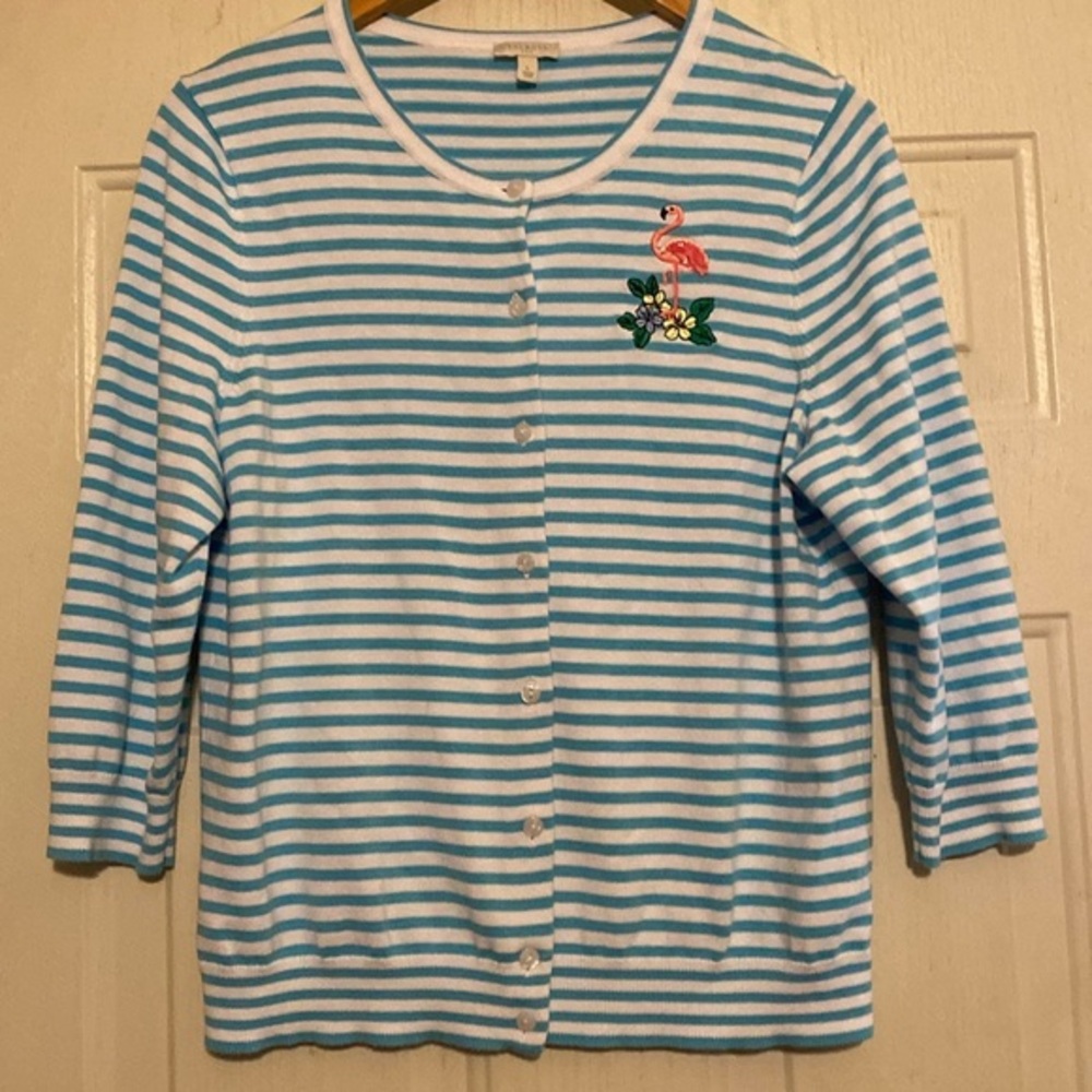 Talbots‎ Striped Cardigan